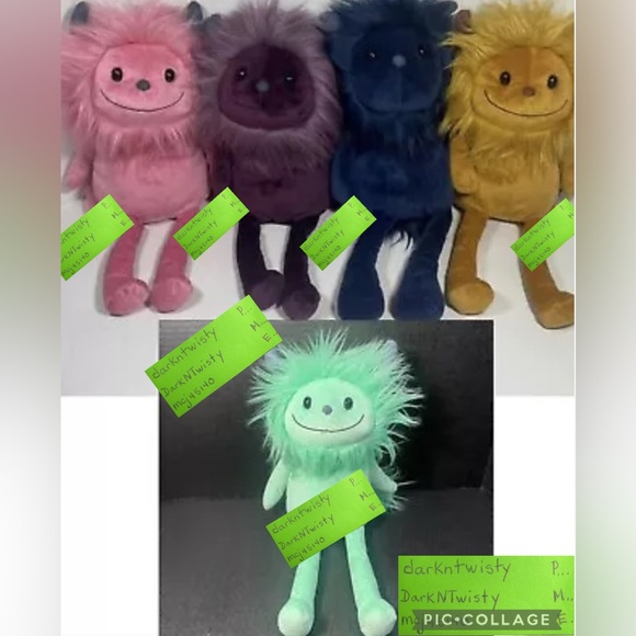 LAST SET! BNWT Jellycat Monster Set of 5 Cosmos, Jinx, Gibbles, Luda, Zeke! - Picture 7 of 15
